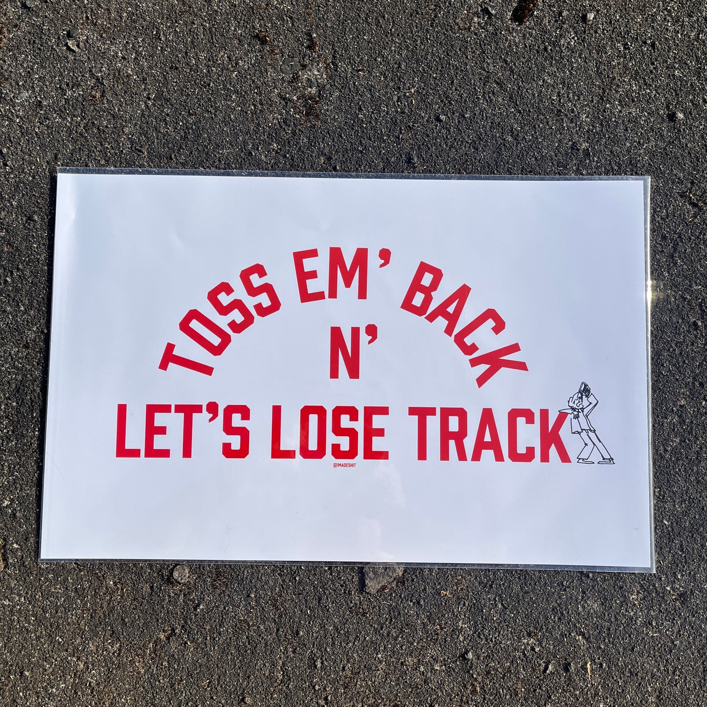 Toss Em Back Print