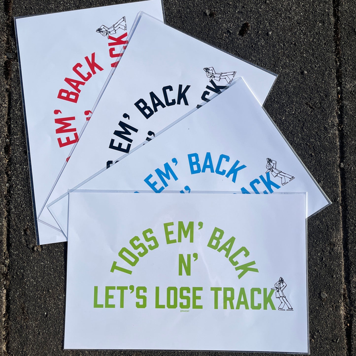 Toss Em Back Print