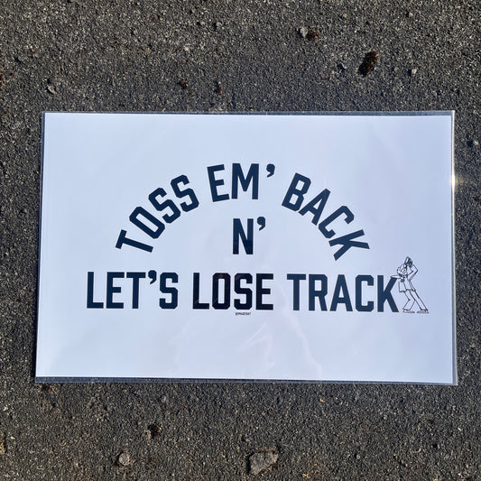Toss Em Back Print