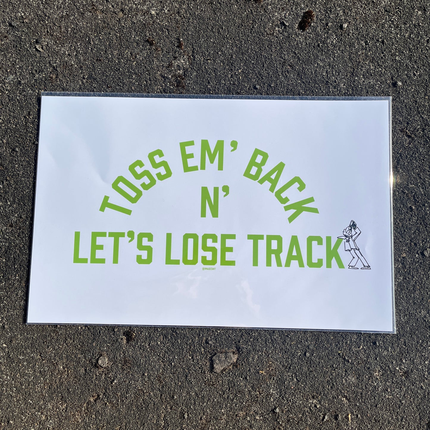 Toss Em Back Print
