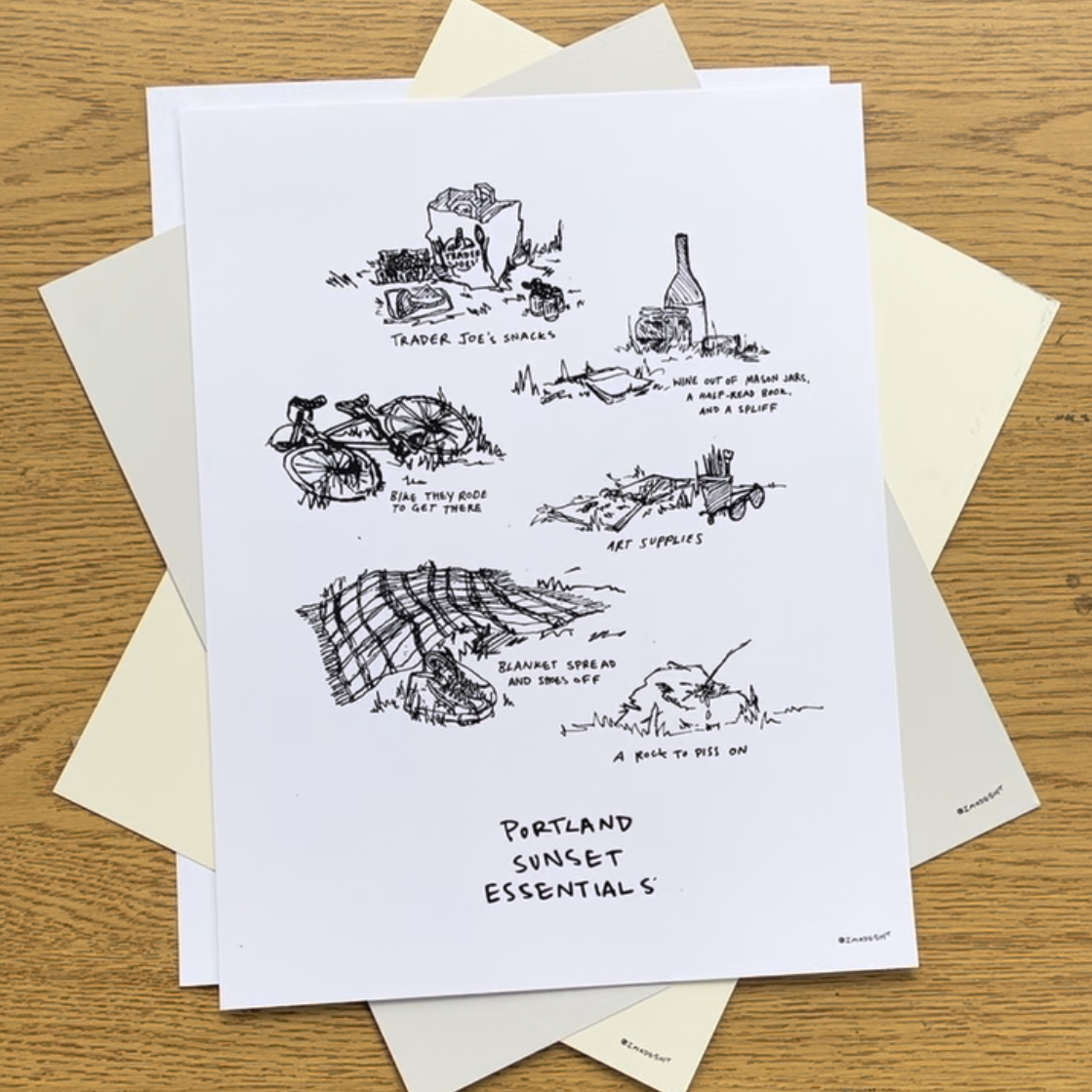 Portland Summer Print