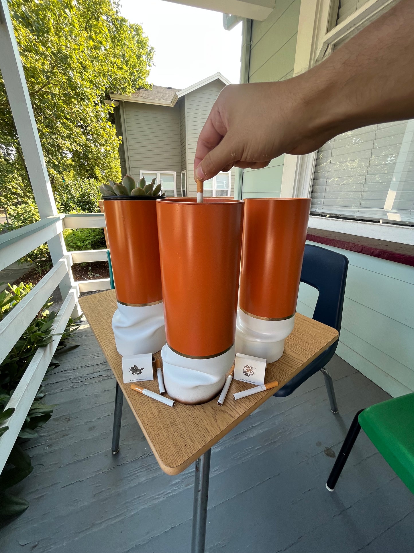 Ashed Cigarette Planter